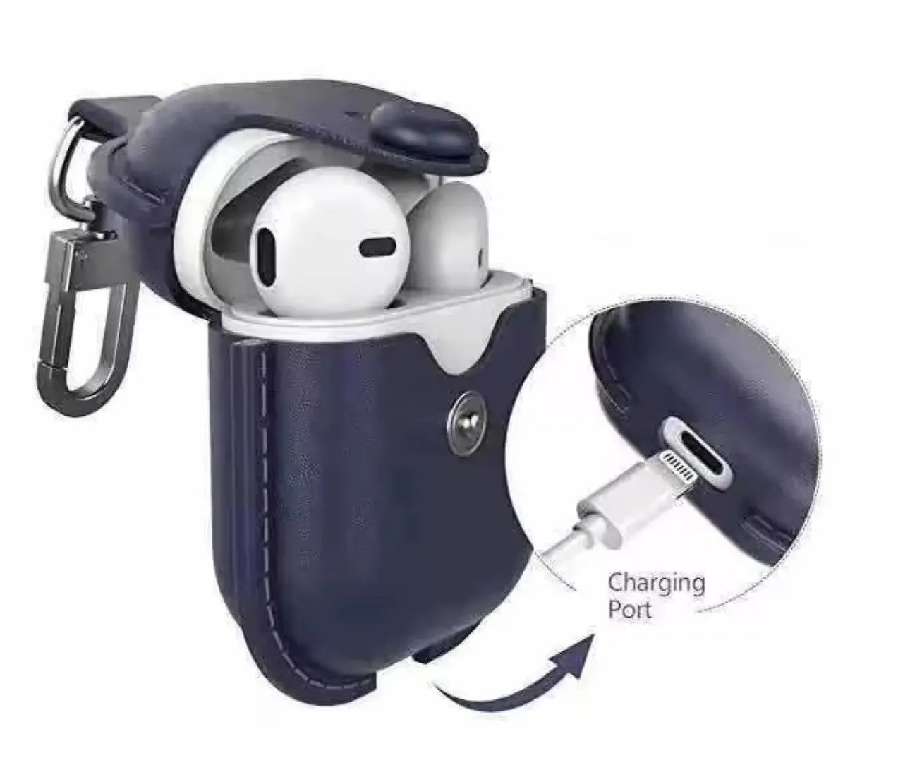 Étui de Luxe en Cuir PU pour Apple AirPods (1/2/3/Pro/Pro 2/4) Mobile City