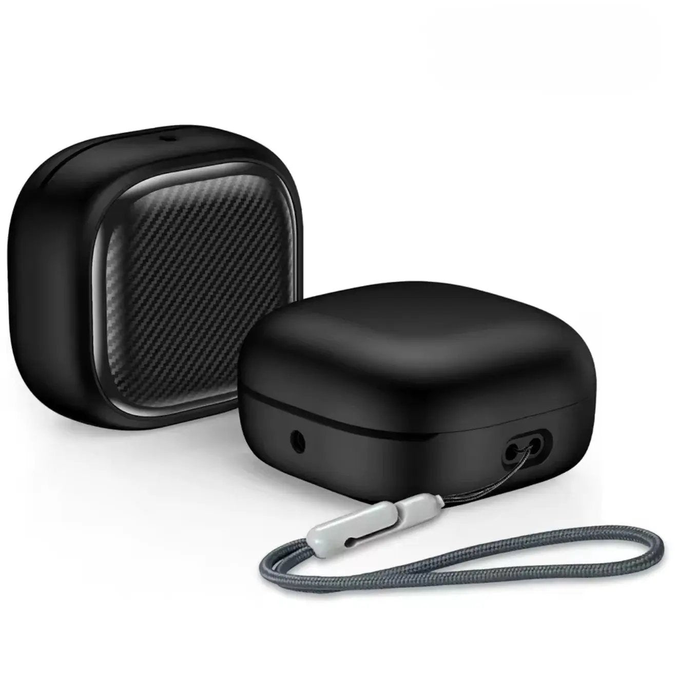 Étui de protection à rayures en fibre avec lanière – Samsung Galaxy Buds FE / Buds2 Pro / Buds2 / Buds Pro / Buds Live Mobile City