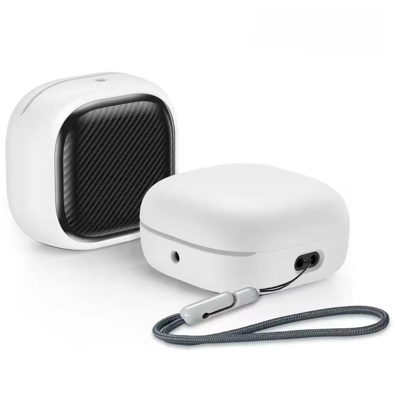 Étui de protection à rayures en fibre avec lanière – Samsung Galaxy Buds FE / Buds2 Pro / Buds2 / Buds Pro / Buds Live Mobile City