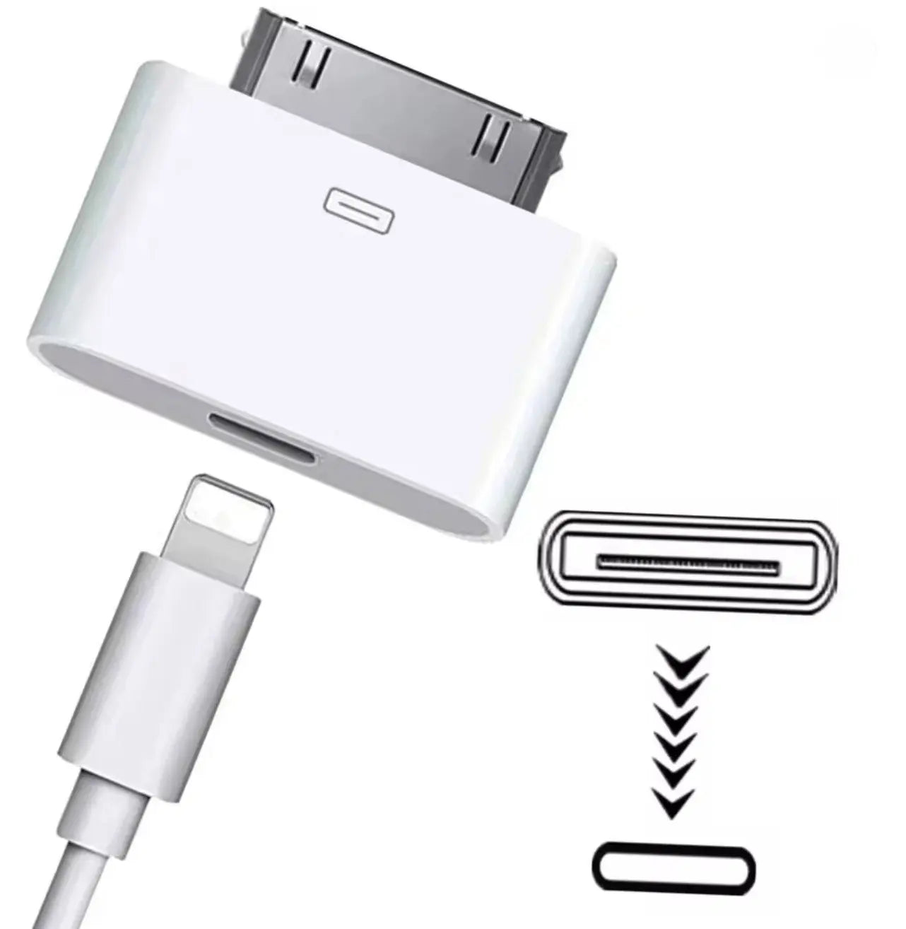 Adaptateur Lightning vers 30 Broches – Charge & Synchronisation Mobile City