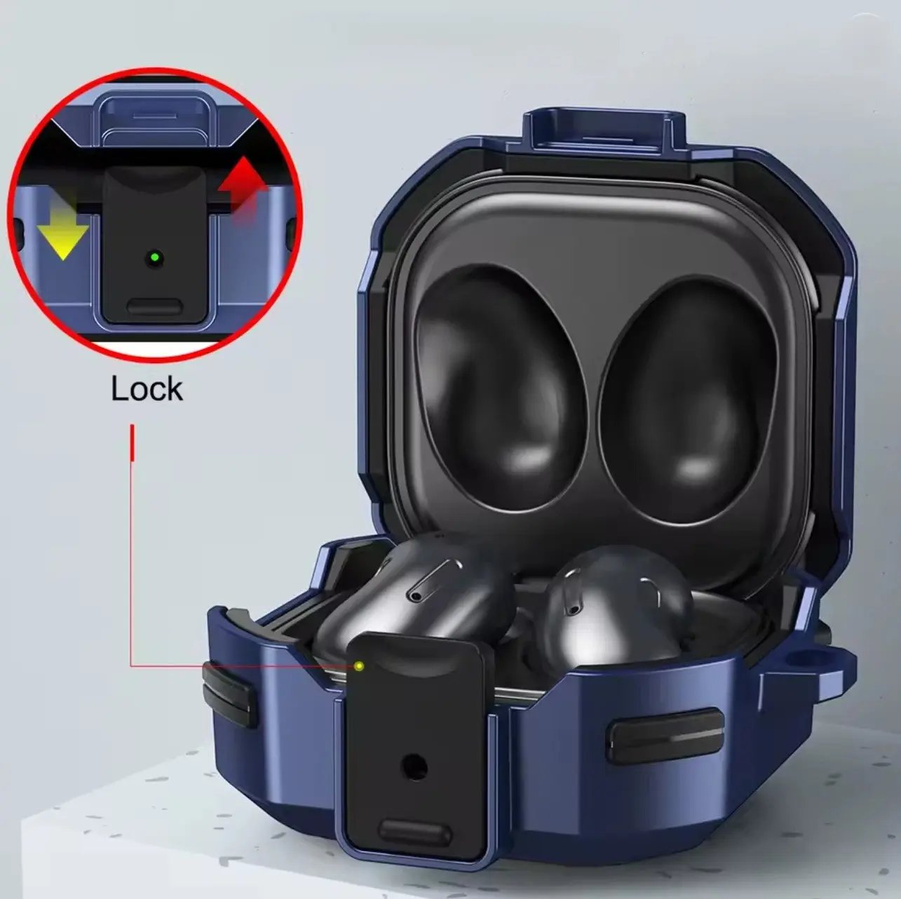 Étui de protection à verouillage – pour Galaxy Buds 2 / Live / Pro / Pro 2 Mobile City