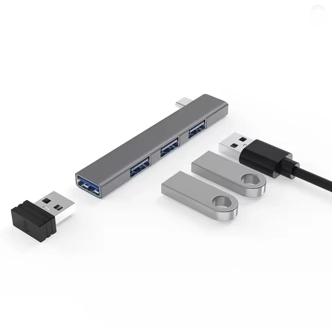USB-C HUB 3.0/3.1 – 4 Ports Multi USB - Adaptateur OTG Mobile City