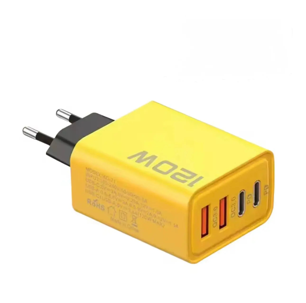 Chargeur Rapide 30WX4 (USB-C x2 / USB-A x2) – Adaptateur 4 Ports PD 3.0 Mobile City