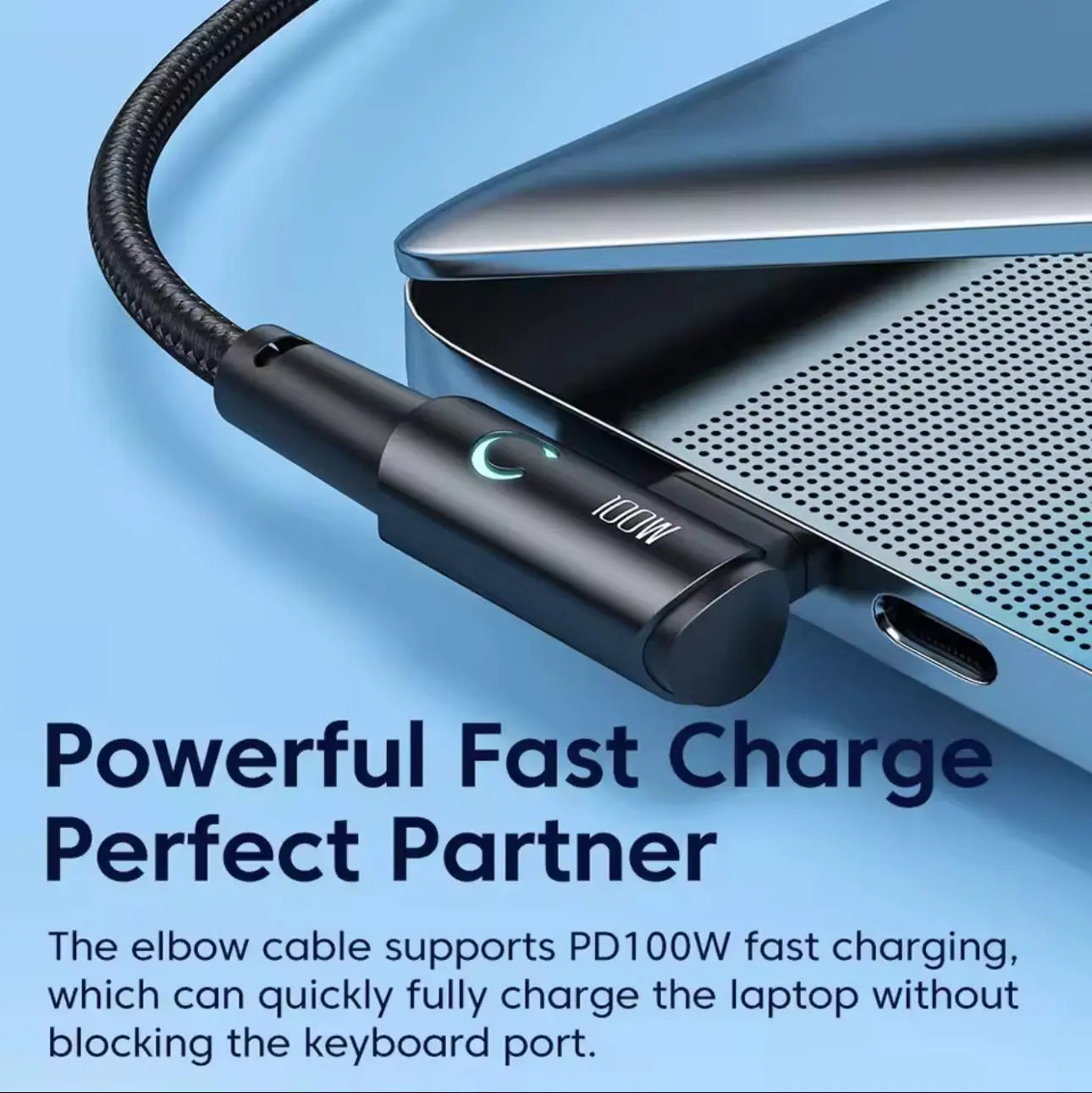Toocki – Câble USB-C 6A – 90° – Charge rapide 100W Mobile City