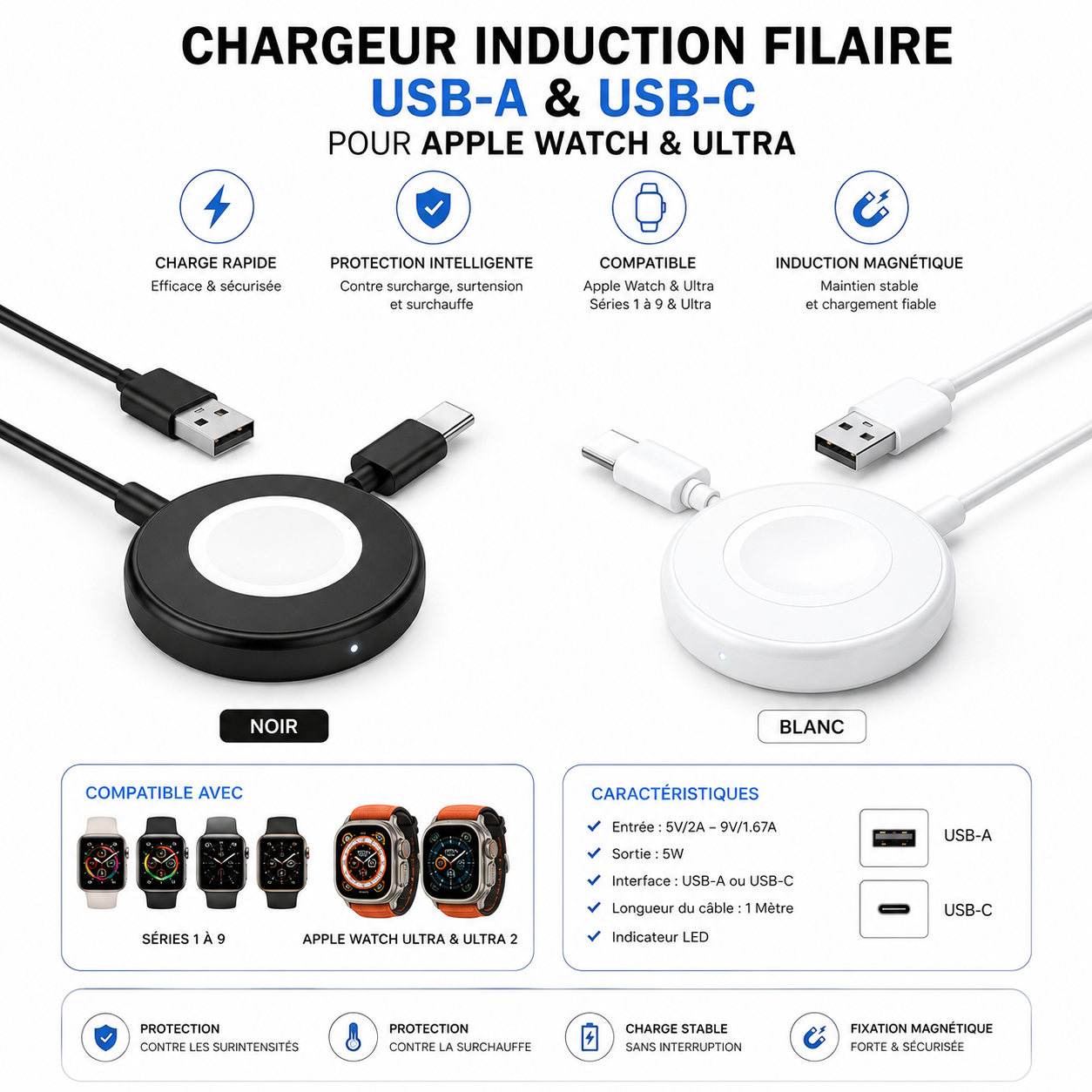 Chargeurs Apple Watch Ma boutique