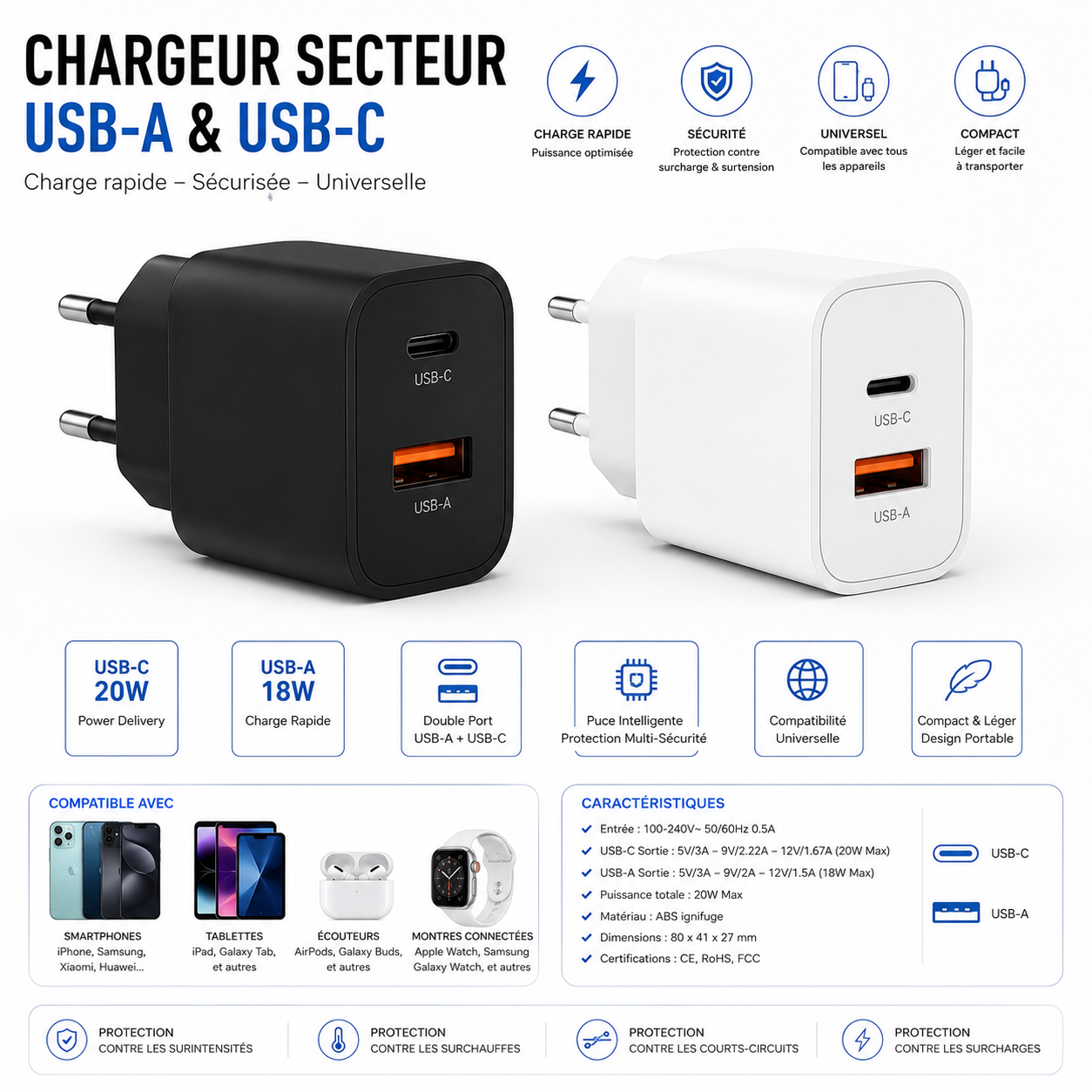 Chargeurs-USB-C Ma boutique