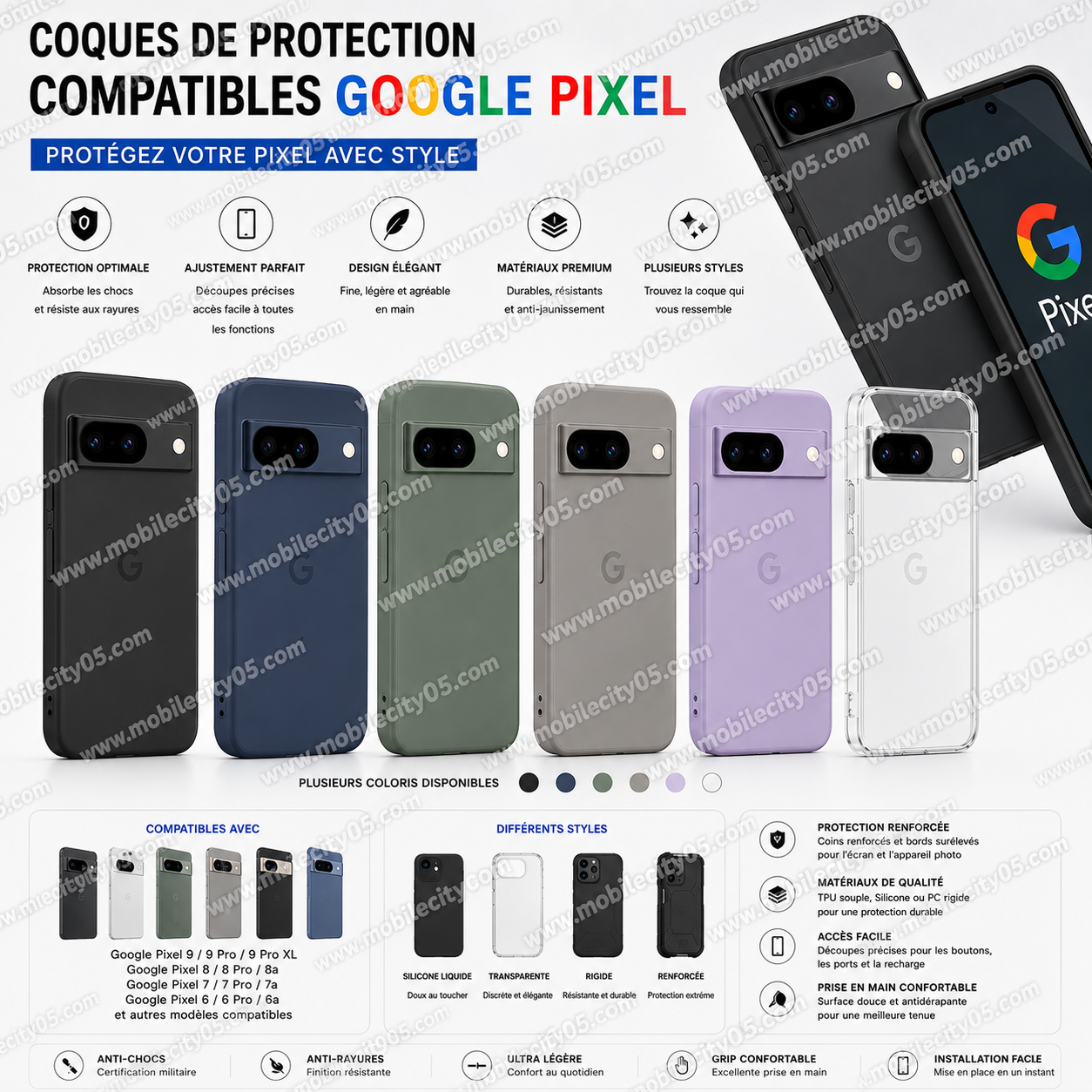 Protections Google Pixel Ma boutique