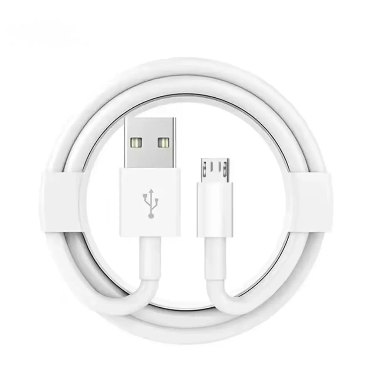 Câble USB-A vers Micro USB silicone blanc 2,1A