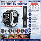 Bracelet Sport Perforé en Silicone 42-49mm