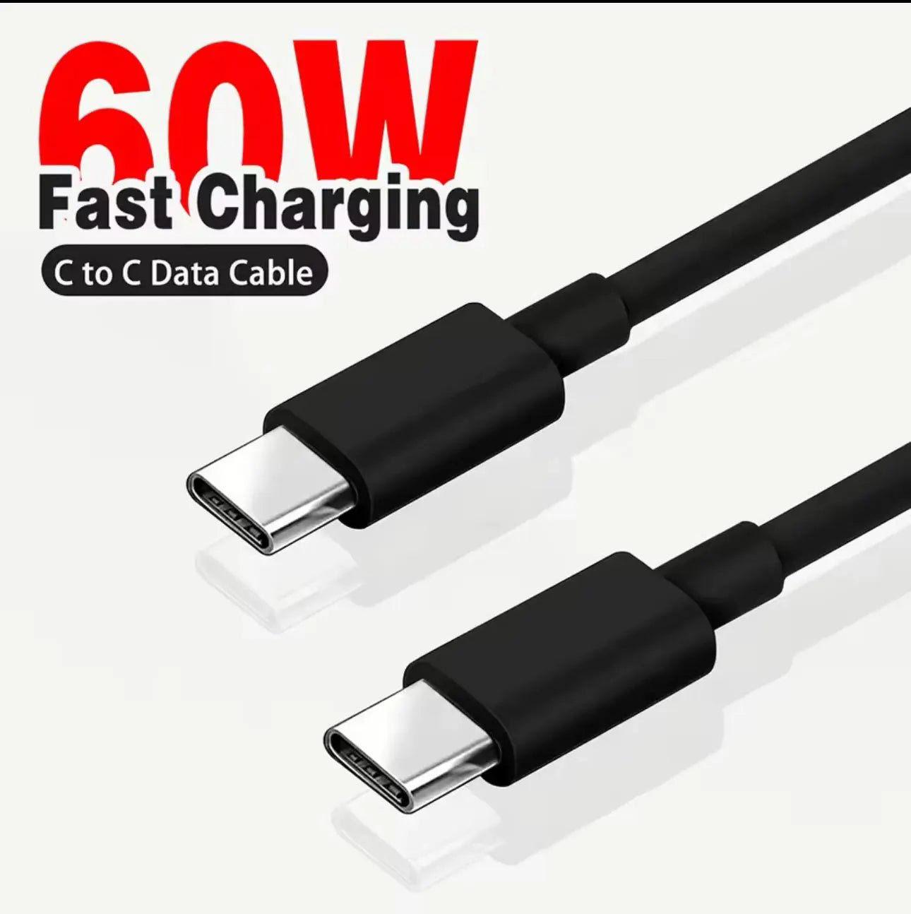 Cable USB-c vers c charge Rapide 60W & Transfert de Données Mobile City