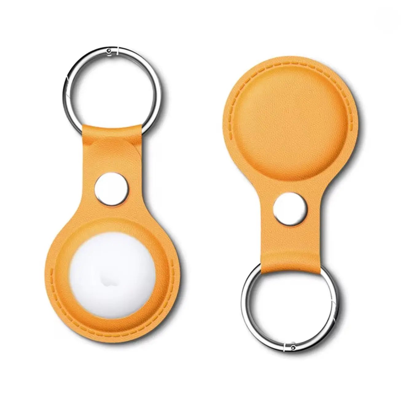 Porte-clés compatible AirTag en Cuir Mobile City