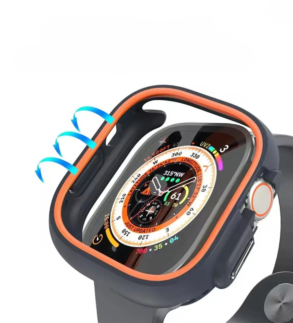 Coque de protection en TPU pour Apple Watch Ultra / Ultra 2 Mobile City