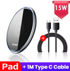 Chargeur Essager sans fil rapide Qi 15W universel Mobile City