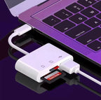 Adaptateur Type-C TF / CF / SD – Lecteur de Carte Mémoire OTG USB-C Mobile City