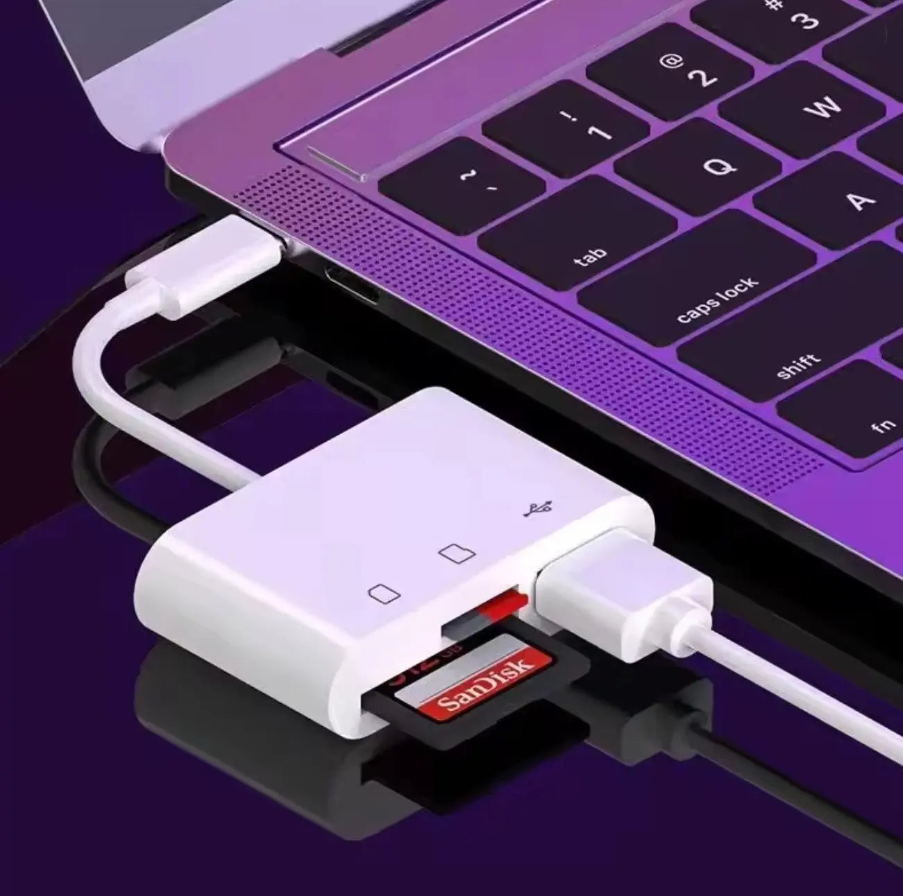 Adaptateur Type-C TF / CF / SD – Lecteur de Carte Mémoire OTG USB-C Mobile City