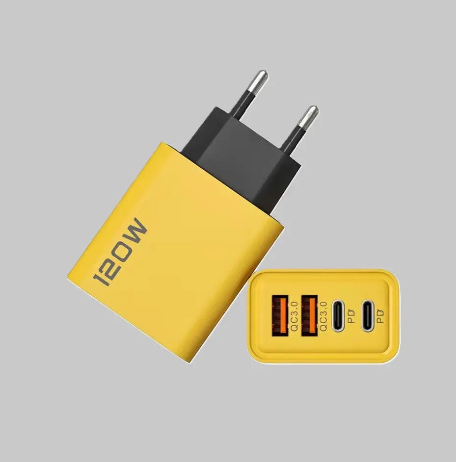 Chargeur Rapide 30WX4 (USB-C x2 / USB-A x2) – Adaptateur 4 Ports PD 3.0 Mobile City