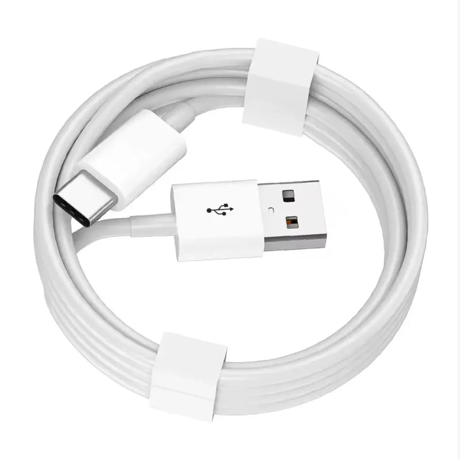 Câble USB-A vers USB-C silicone blanc 20W Ma boutique
