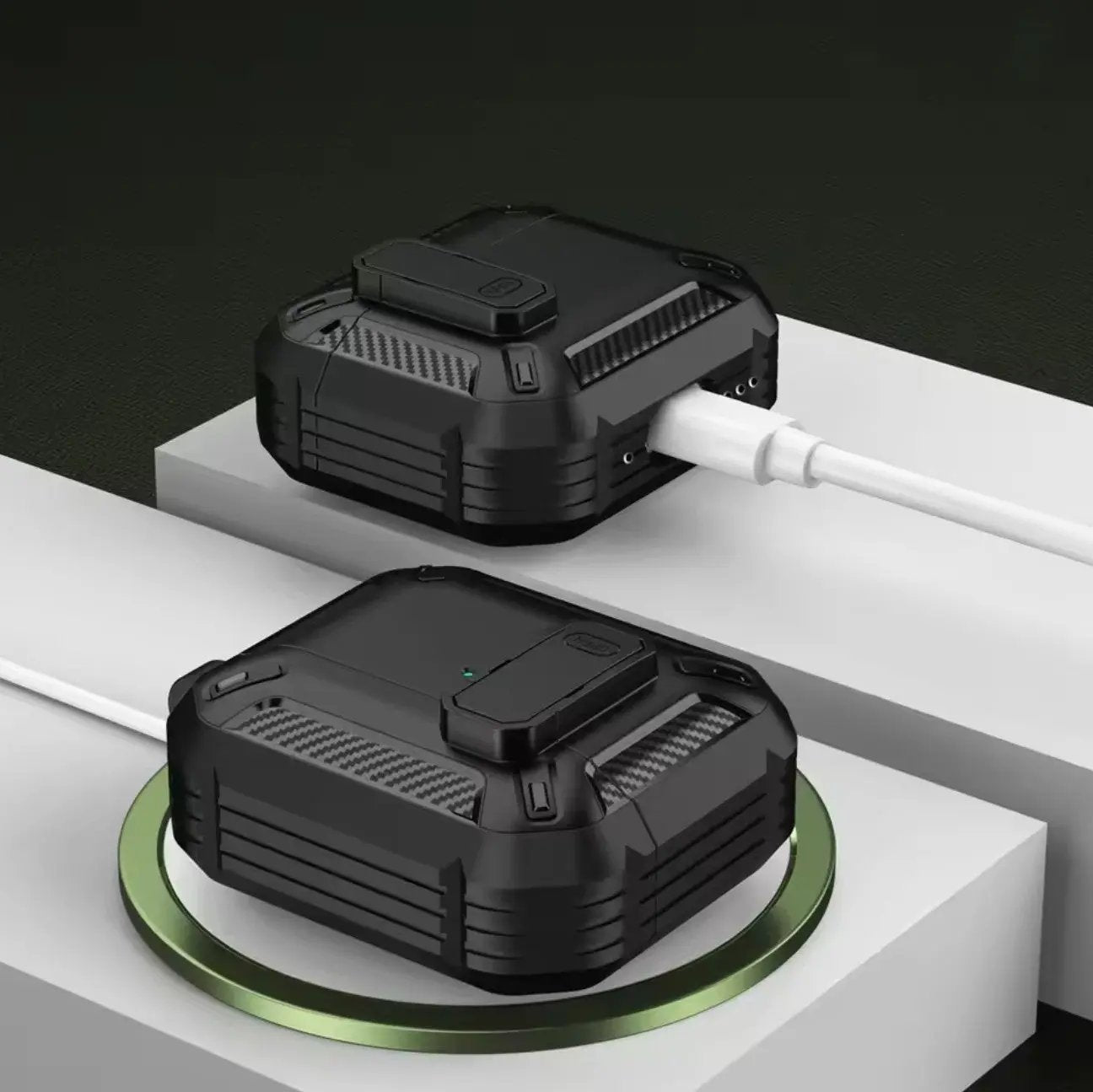 Étui rigide en silicone avec interrupteur – Apple AirPods 4 (2024) Mobile City