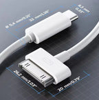 Câble Adaptateur 30 Pin vers USB-C – Charge & Transfert de données Mobile City