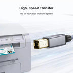 Câble Imprimante USB 2.0 – Type A Mâle ↔ Type B Mâle – Haute Vitesse 480 Mbps 2 m. Mobile City