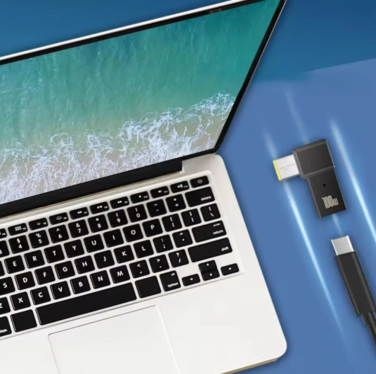 Adaptateur PD 100W – USB Type-C Femelle ↔ DC Mâle (Prise Carrée Lenovo ThinkPad) Mobile City