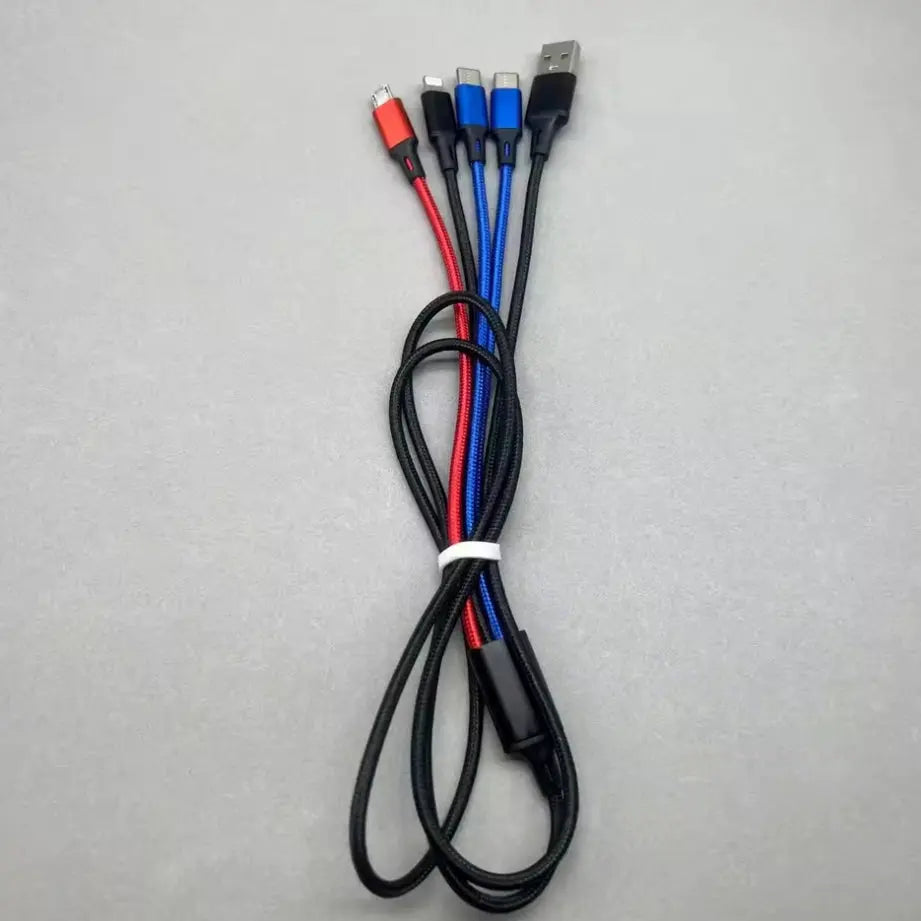 Câble USB-A 4-en-1 Multi-USB 30W 3A Mobile City