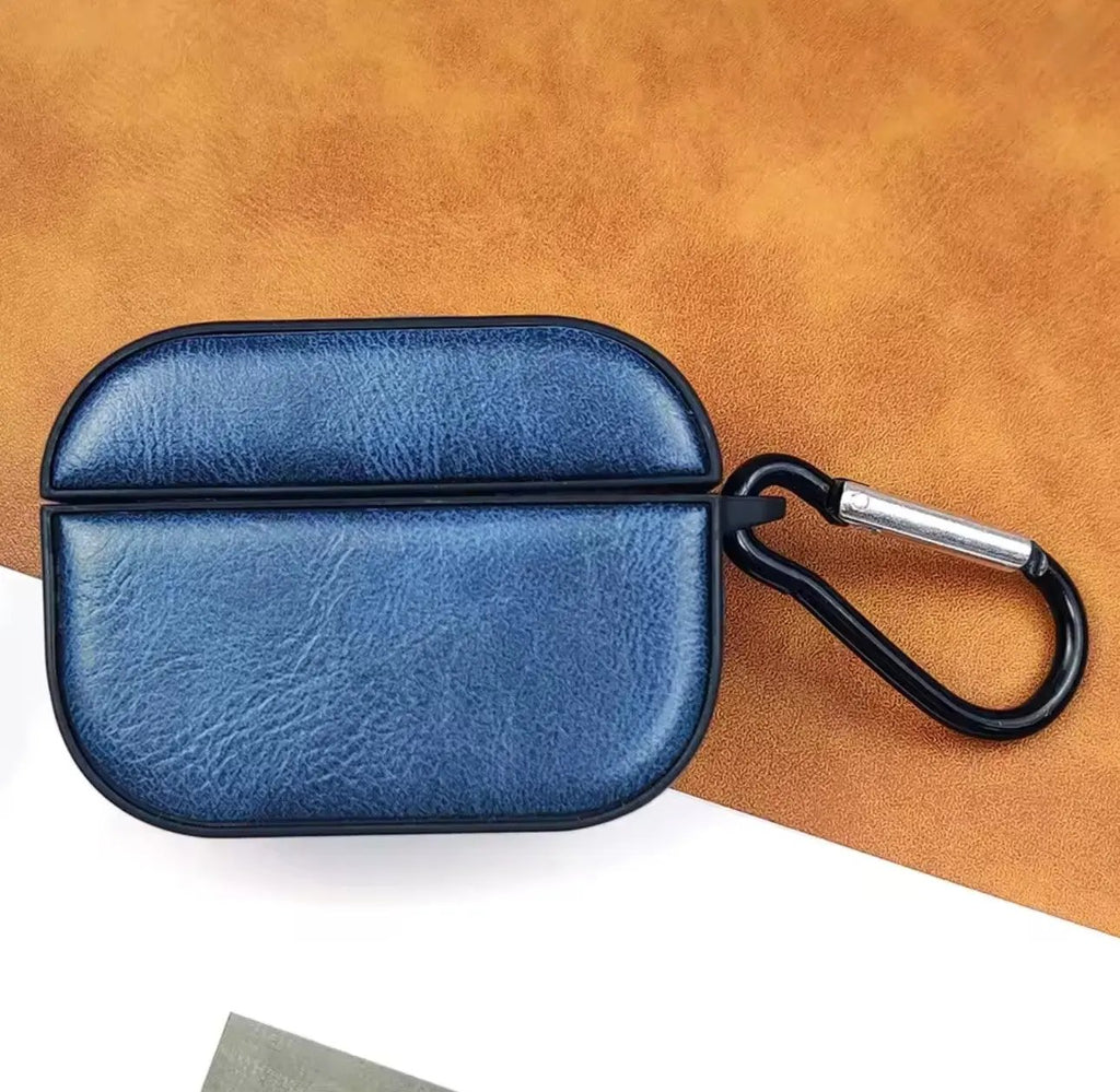 Étui en cuir véritable pour AirPods 1 / AirPods 3 / AirPods Pro 2 – Finition peau de vache texturée Mobile City