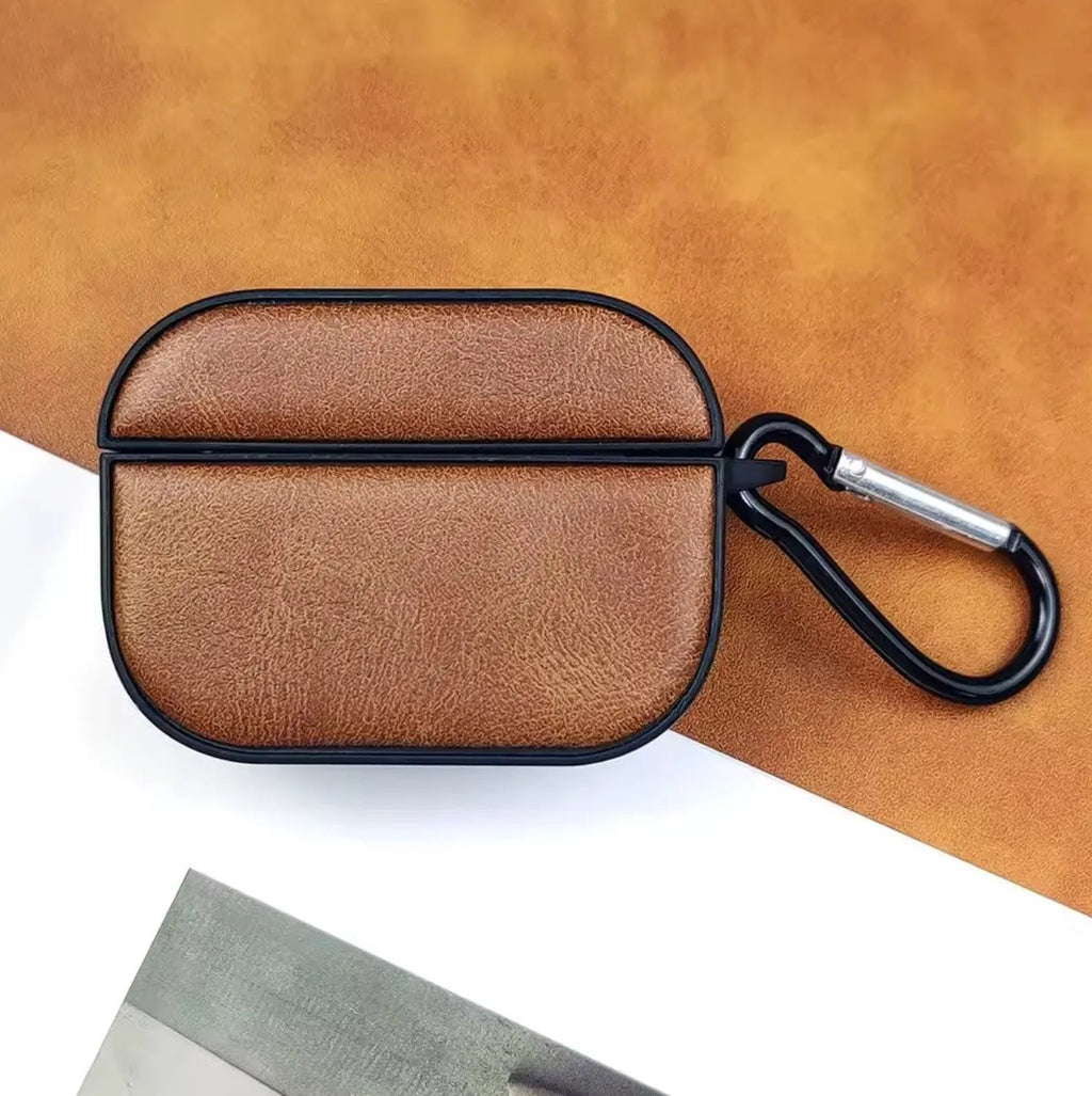 Étui en cuir véritable pour AirPods 1 / AirPods 3 / AirPods Pro 2 – Finition peau de vache texturée Mobile City