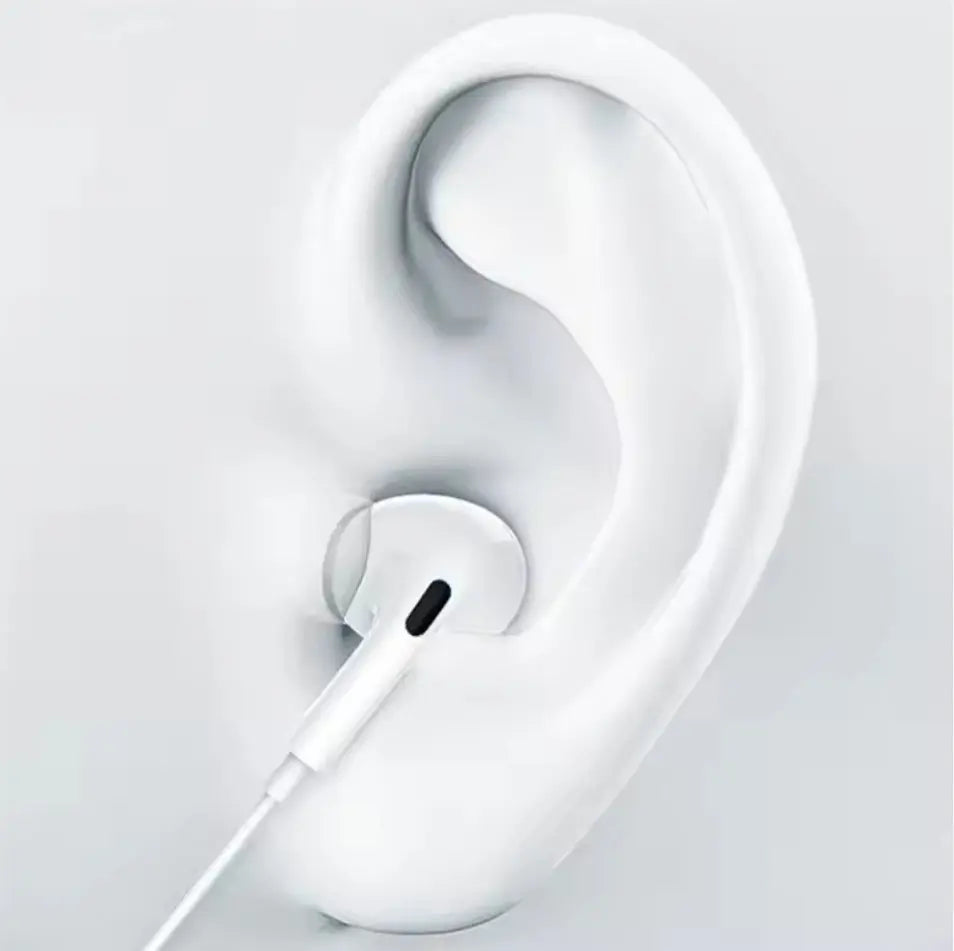 Écouteurs Filaire avec Microphone & Contrôle du Volume – Android & iOS Mobile City