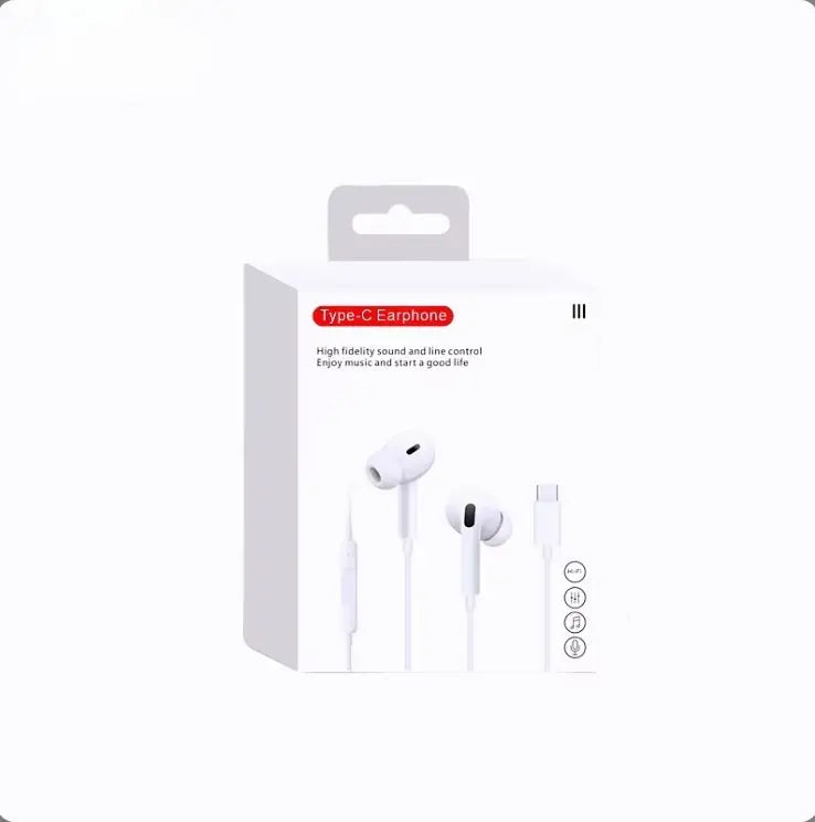 Écouteurs Filaire avec Microphone & Contrôle du Volume – Android & iOS Mobile City