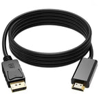 Câble adaptateur DisplayPort (DP) vers HDMI – 1.8 m, 4K HD pour moniteur d’ordinateur Mobile City