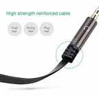 Câble séparateur audio 3,5 mm mâle vers 2 femelles (micro et casque) – Forme plate Mobile City