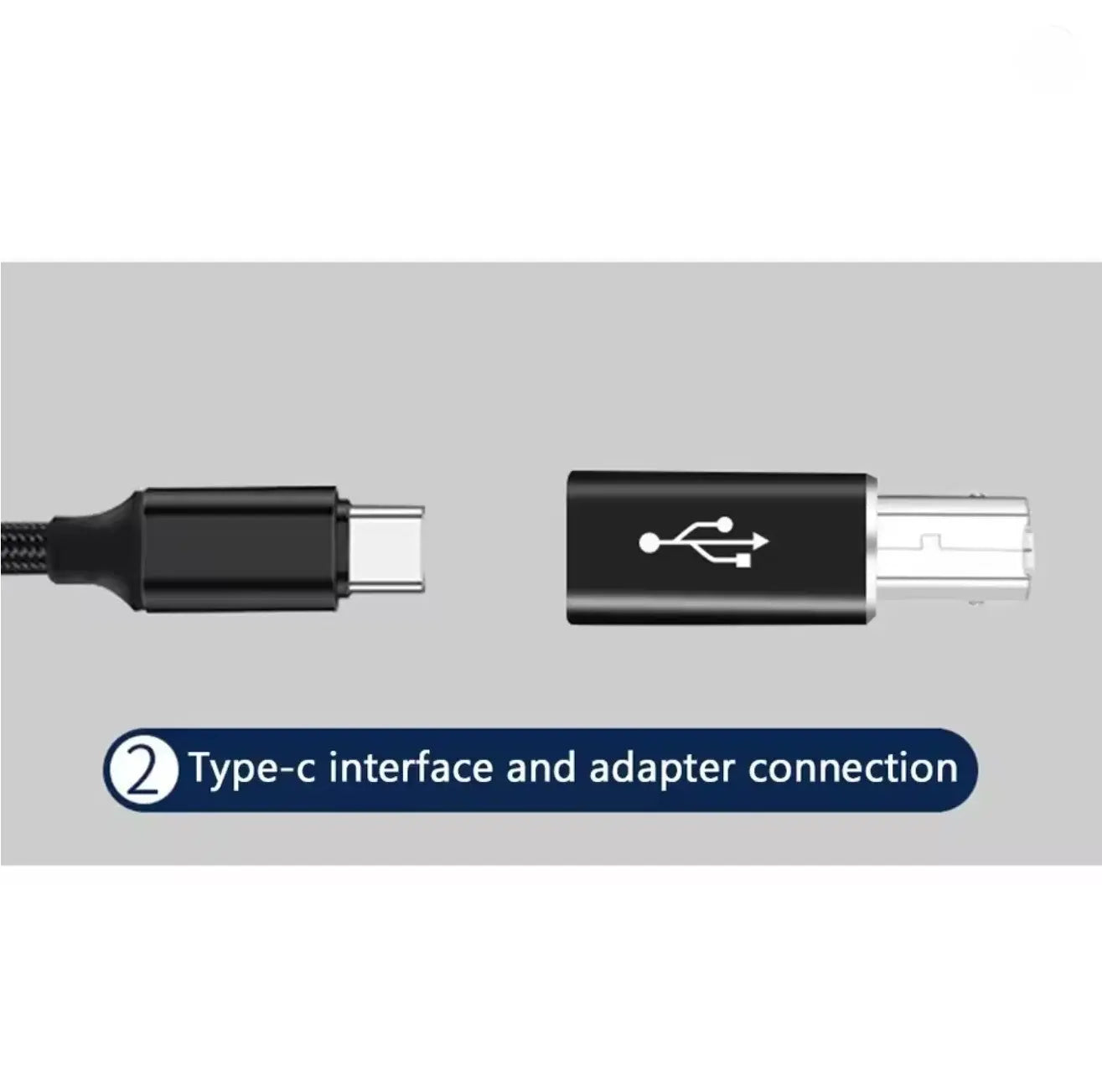 Adaptateur USB Type-C femelle vers USB-B mâle – Convertisseur haute vitesse pour imprimante, scanner, piano, contrôleur MIDI Mobile City