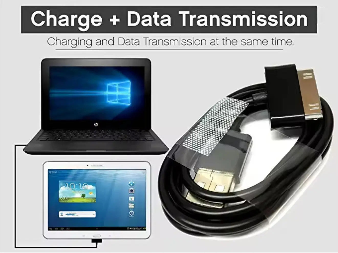 Câble USB de charge et de transfert de données 30 Pin – Compatible tablettes Samsung Galaxy Tab Mobile city 05