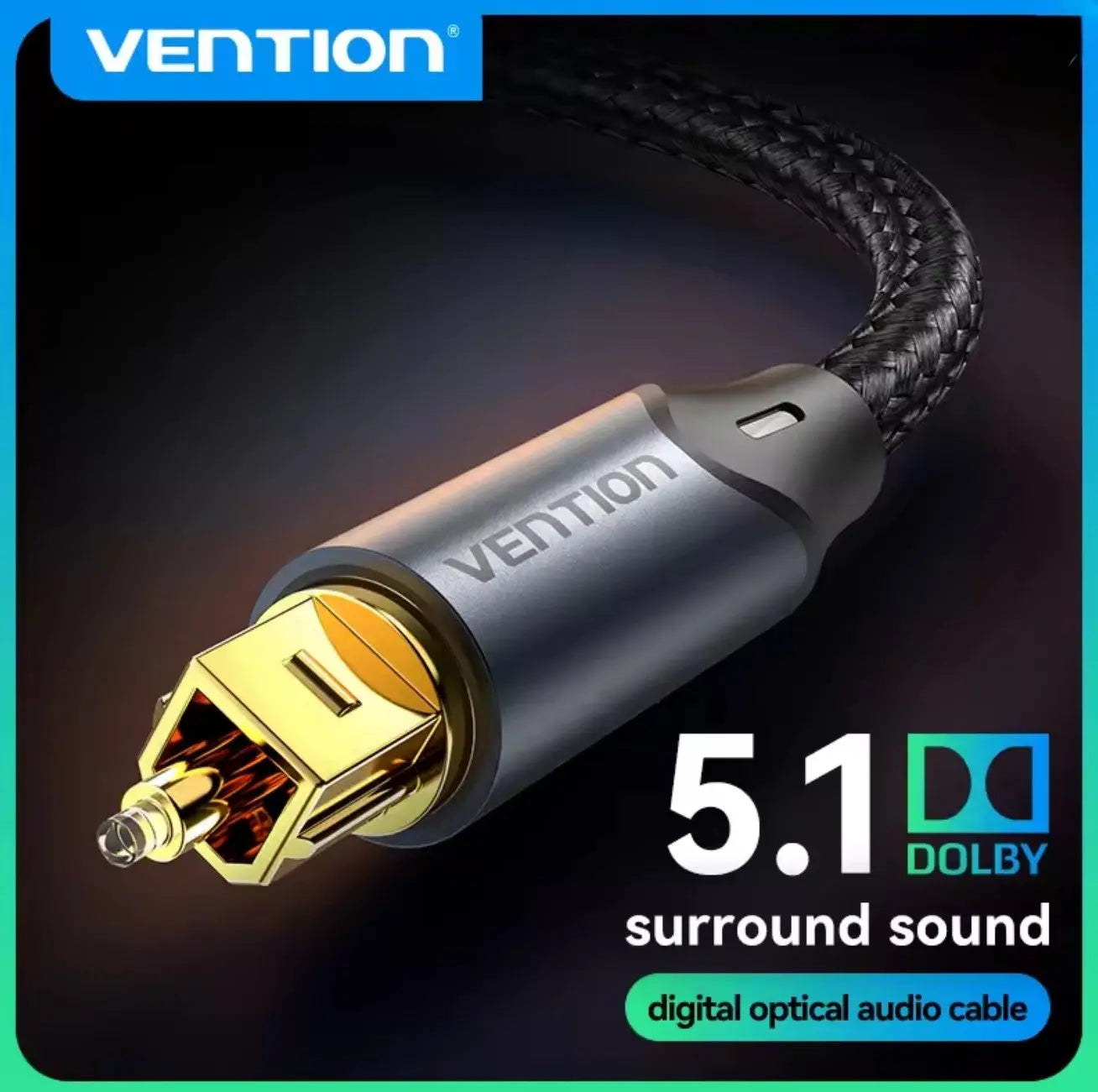 Vention Câble Audio Optique Numérique Toslink SPDIF – 1 mètre Mobile City