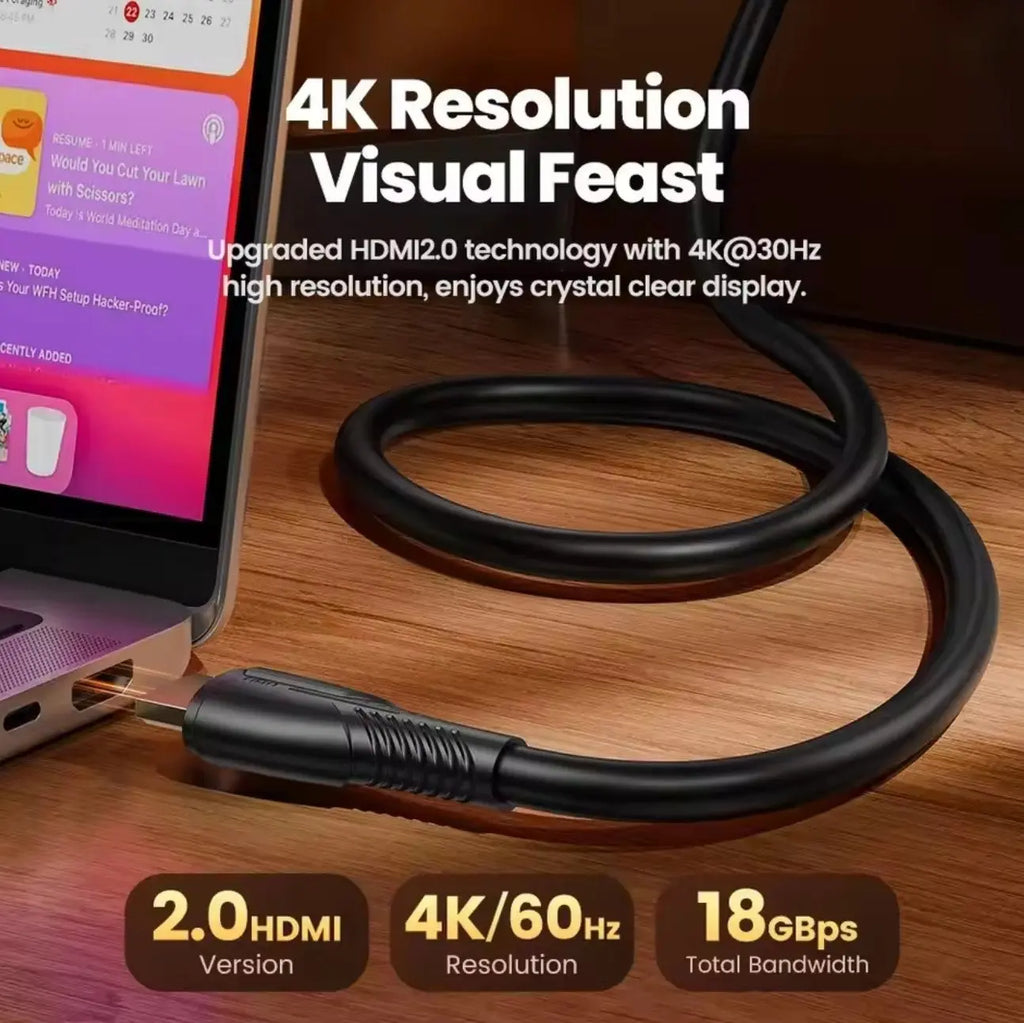 Toocki – Câble HDMI 2.0 Haute Vitesse 4K 60Hz HDR Ethernet Mobile City