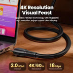 Toocki – Câble HDMI 2.0 Haute Vitesse 4K 60Hz HDR Ethernet Mobile City