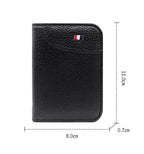 Portefeuille Homme – Super Mince & Portable – Cuir PU Noir