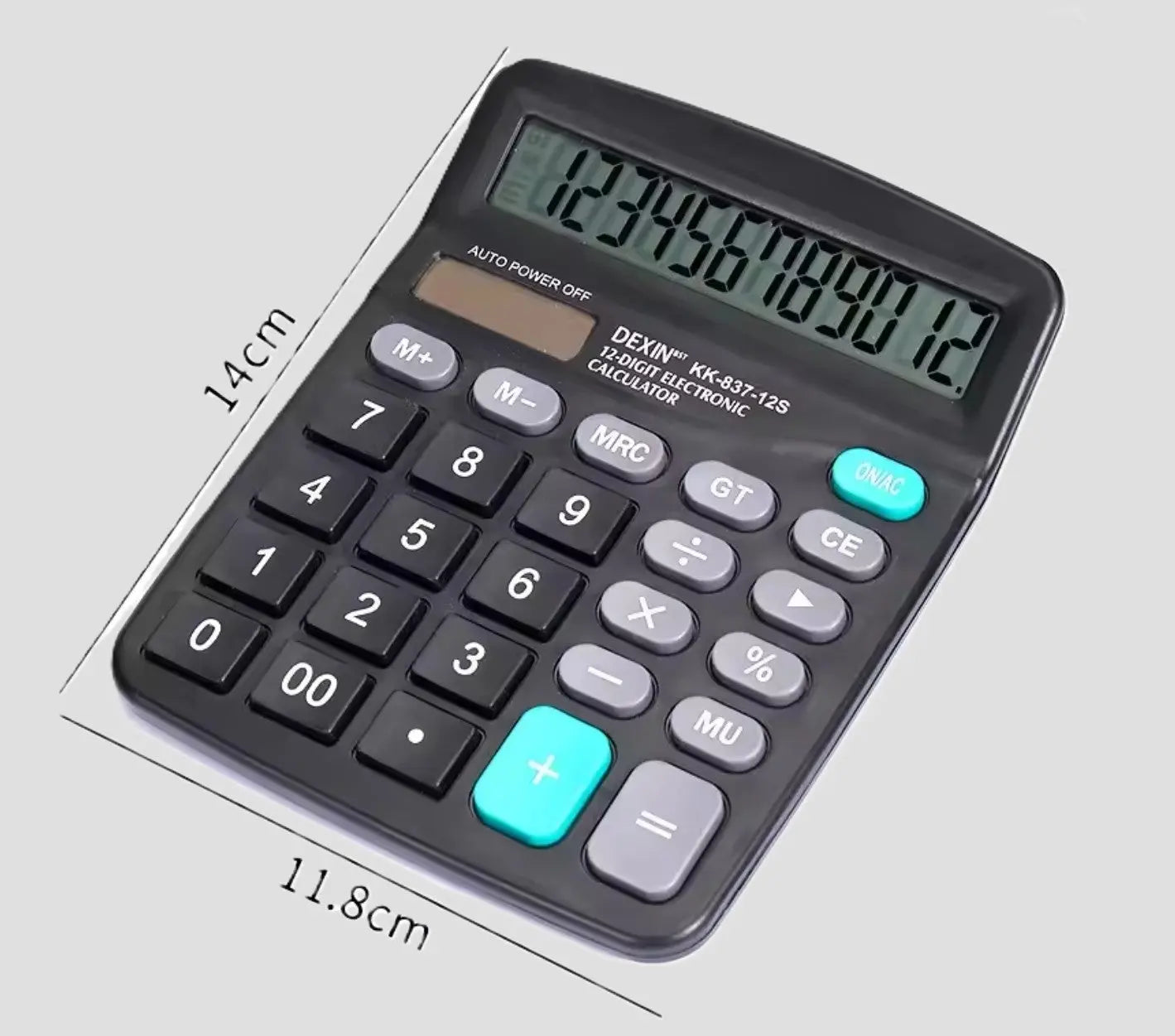 Calculatrice Dexin BST KK-837-12S – Grand écran LCD 12 chiffres