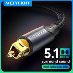 Vention Câble Audio Optique Numérique Toslink SPDIF | Haute Qualité Fibre Optique Mobile City