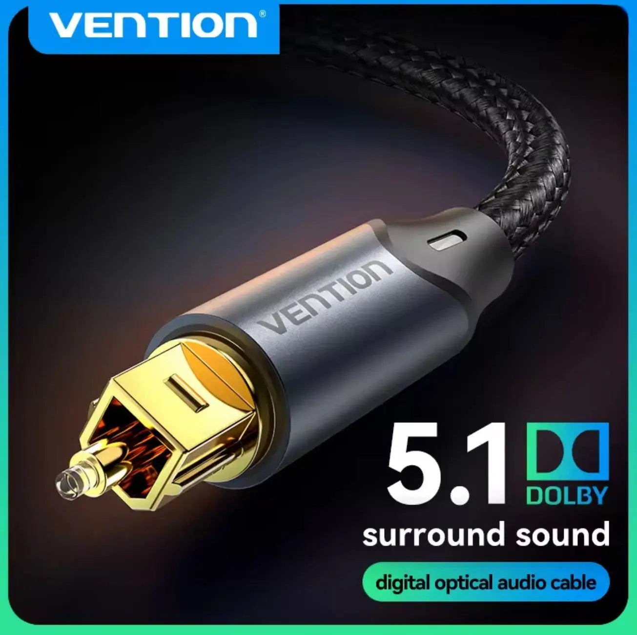 Vention Câble Audio Optique Numérique Toslink SPDIF | Haute Qualité Fibre Optique Mobile City