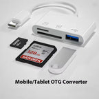 Adaptateur Type-C TF / CF / SD – Lecteur de Carte Mémoire OTG USB-C Mobile City