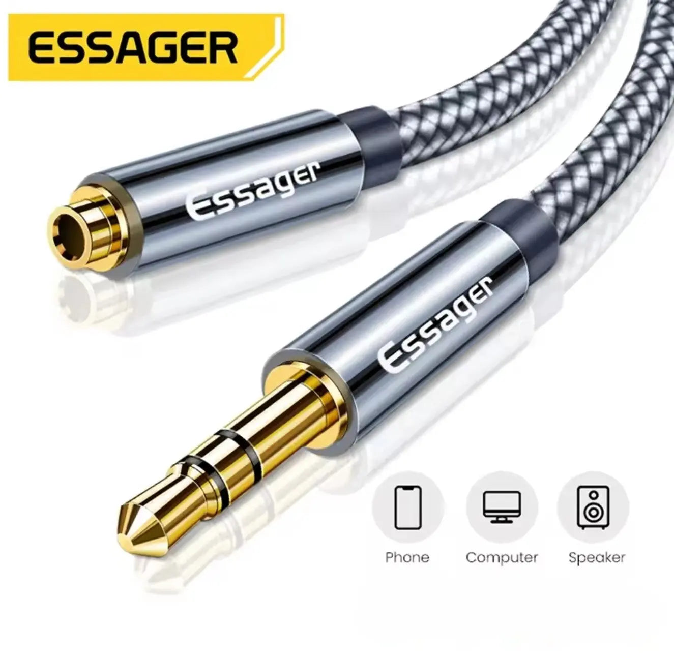 Essager – Câble d’extension audio 3.5mm Mobile City
