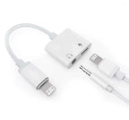 Adaptateur 2 en 1 Écouteurs Jack + Chargeur – iPhone Lightning vers 3.5mm/Type-C Mobile City