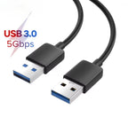 Câble USB 3.0 Type A Mâle ↔ Type A Mâle – Court Mobile City