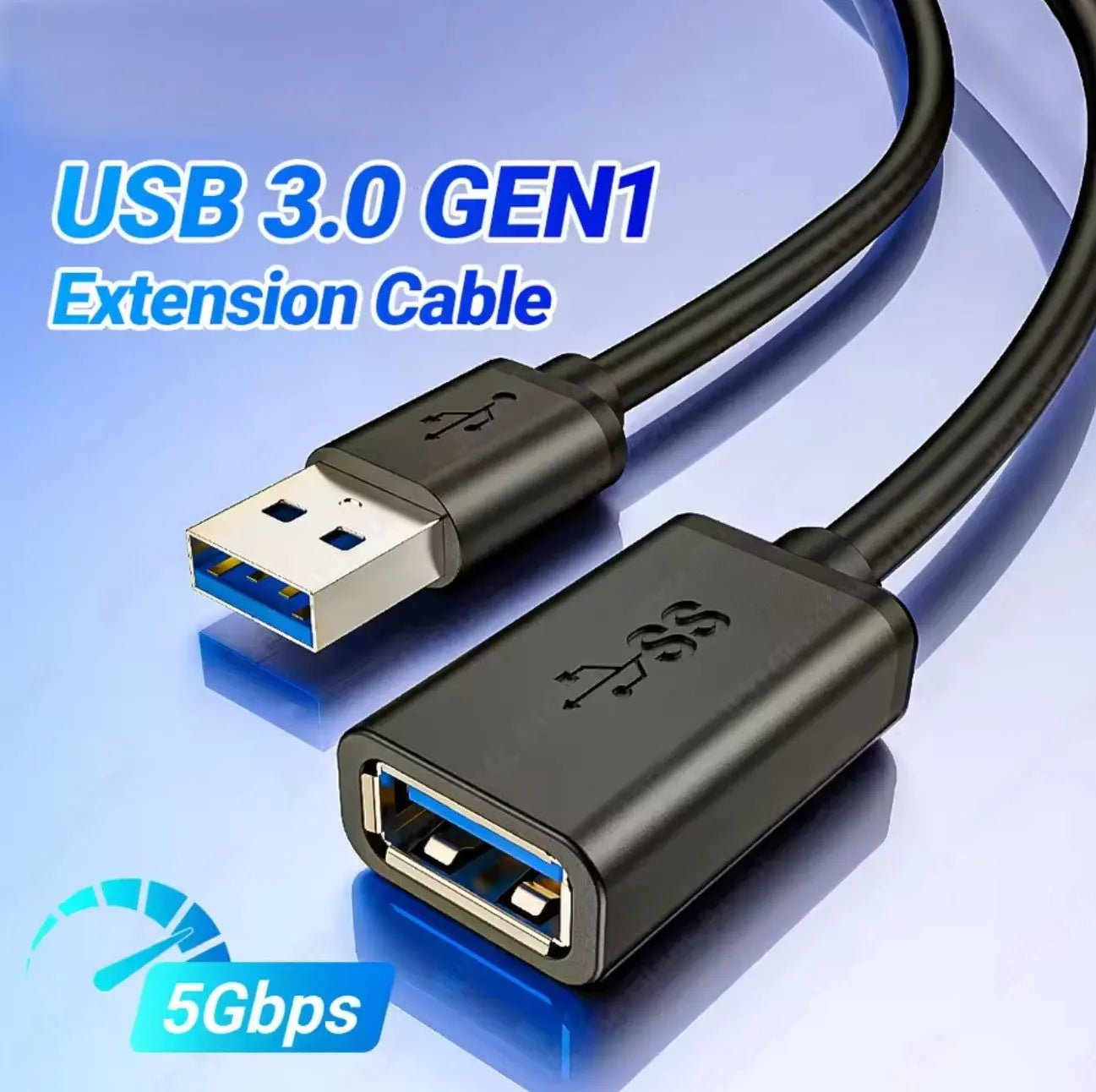 Câble d’Extension USB 3.0 GEN1 – Mâle ↔ Femelle 1 m Mobile City