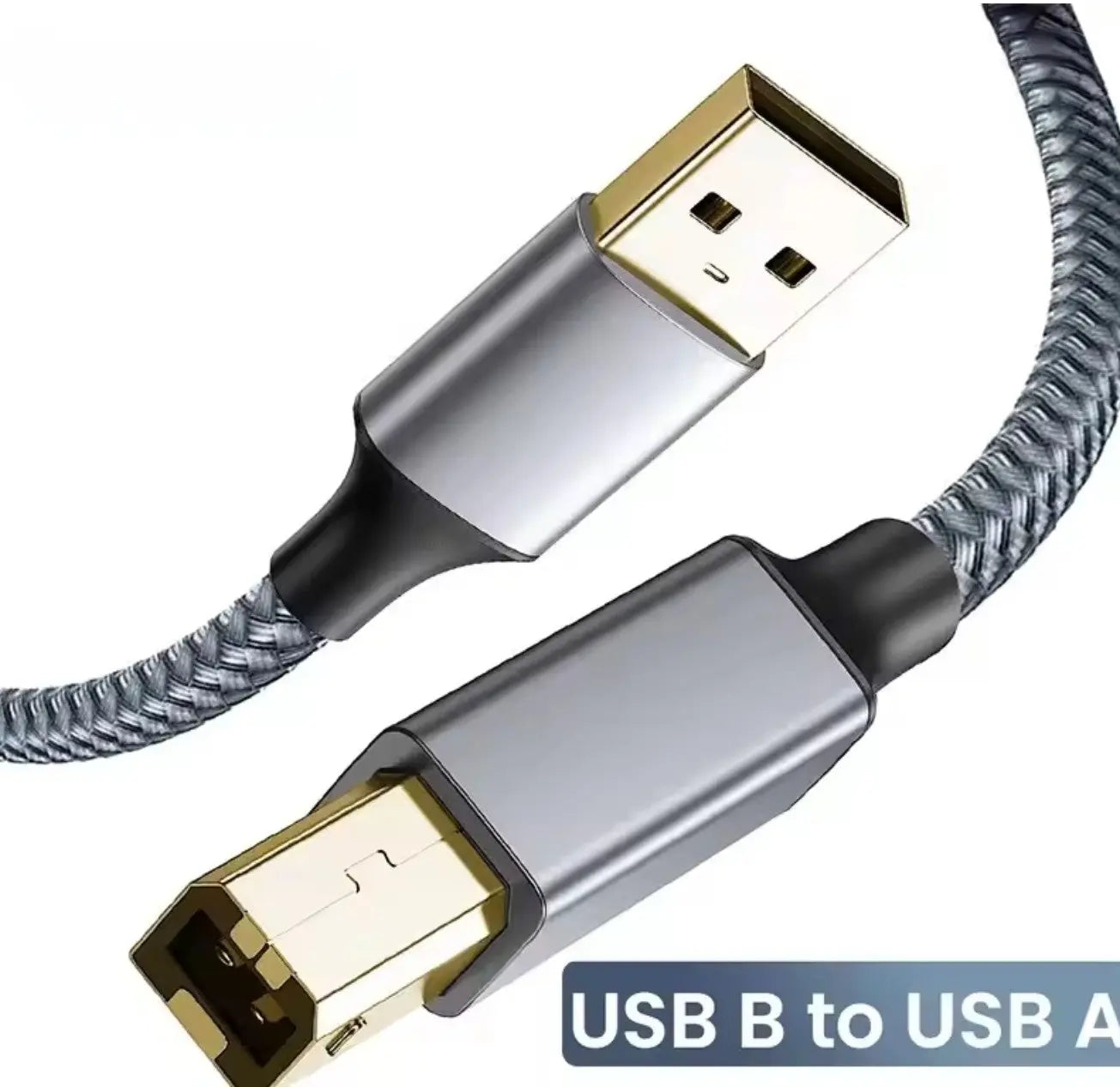 Câble Imprimante USB 2.0 – Type A Mâle ↔ Type B Mâle – Haute Vitesse 480 Mbps 2 m. Mobile City