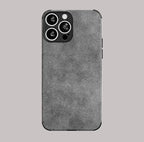 Coque style vintage finition alcantara iPhone Pro Max Mobile City