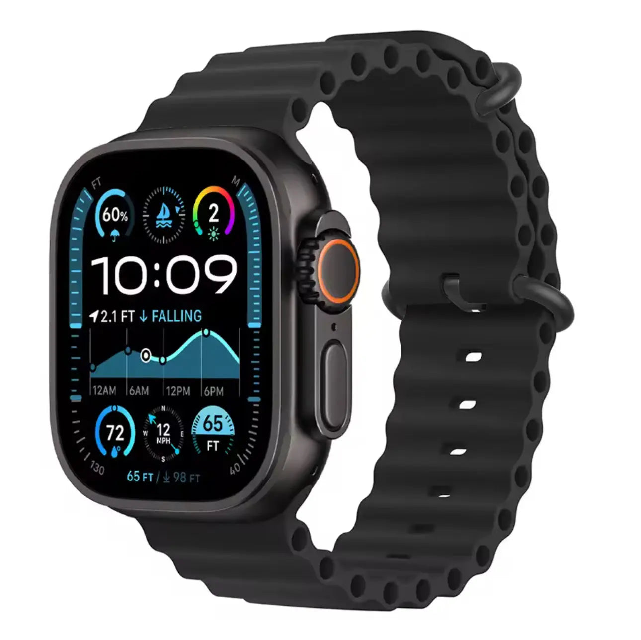 Bracelet Sport Style Océan Silicone 38 à 42 mm Mobile City