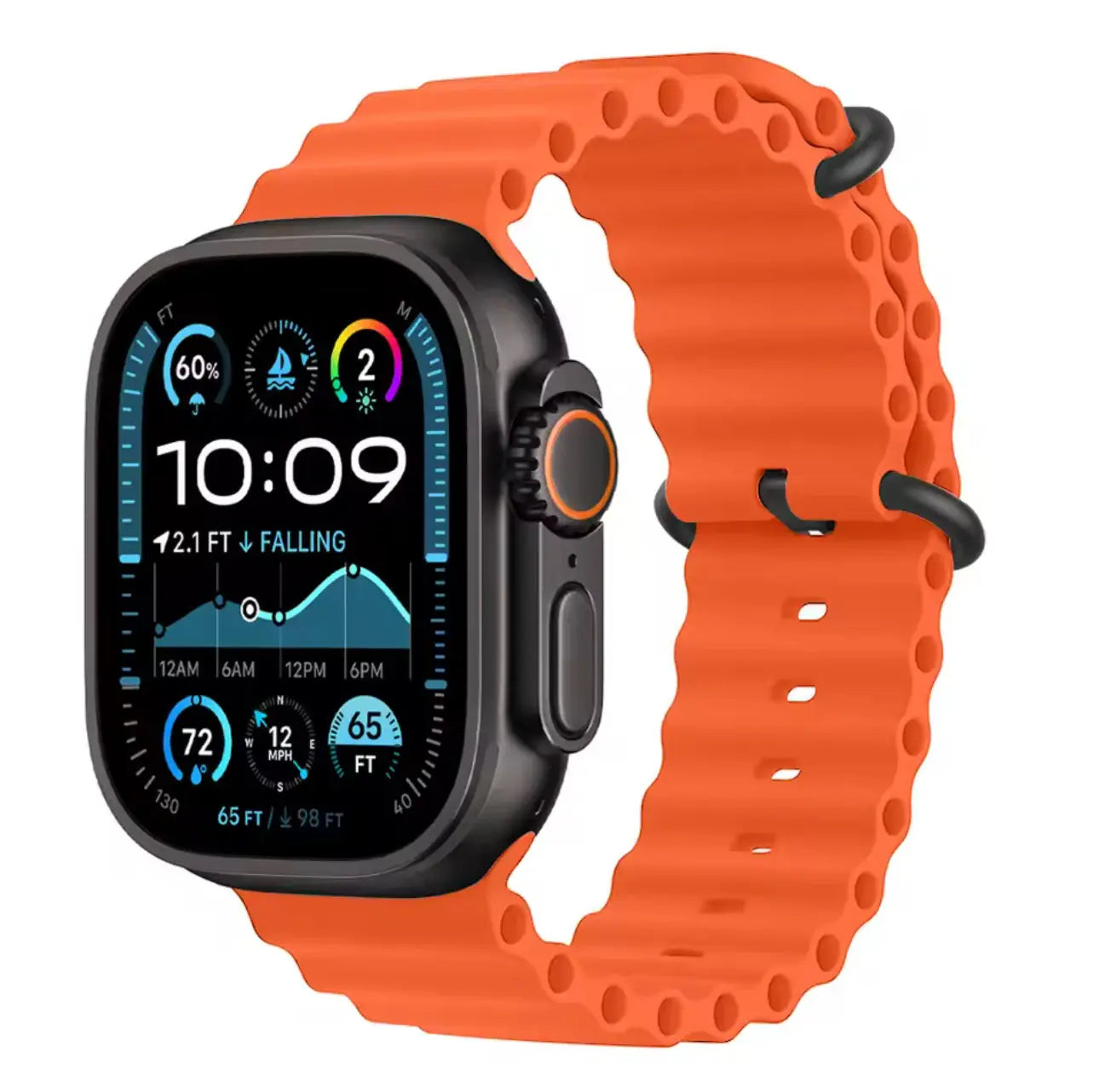 Bracelet Sport Style Océan Silicone 38 à 42 mm Mobile City